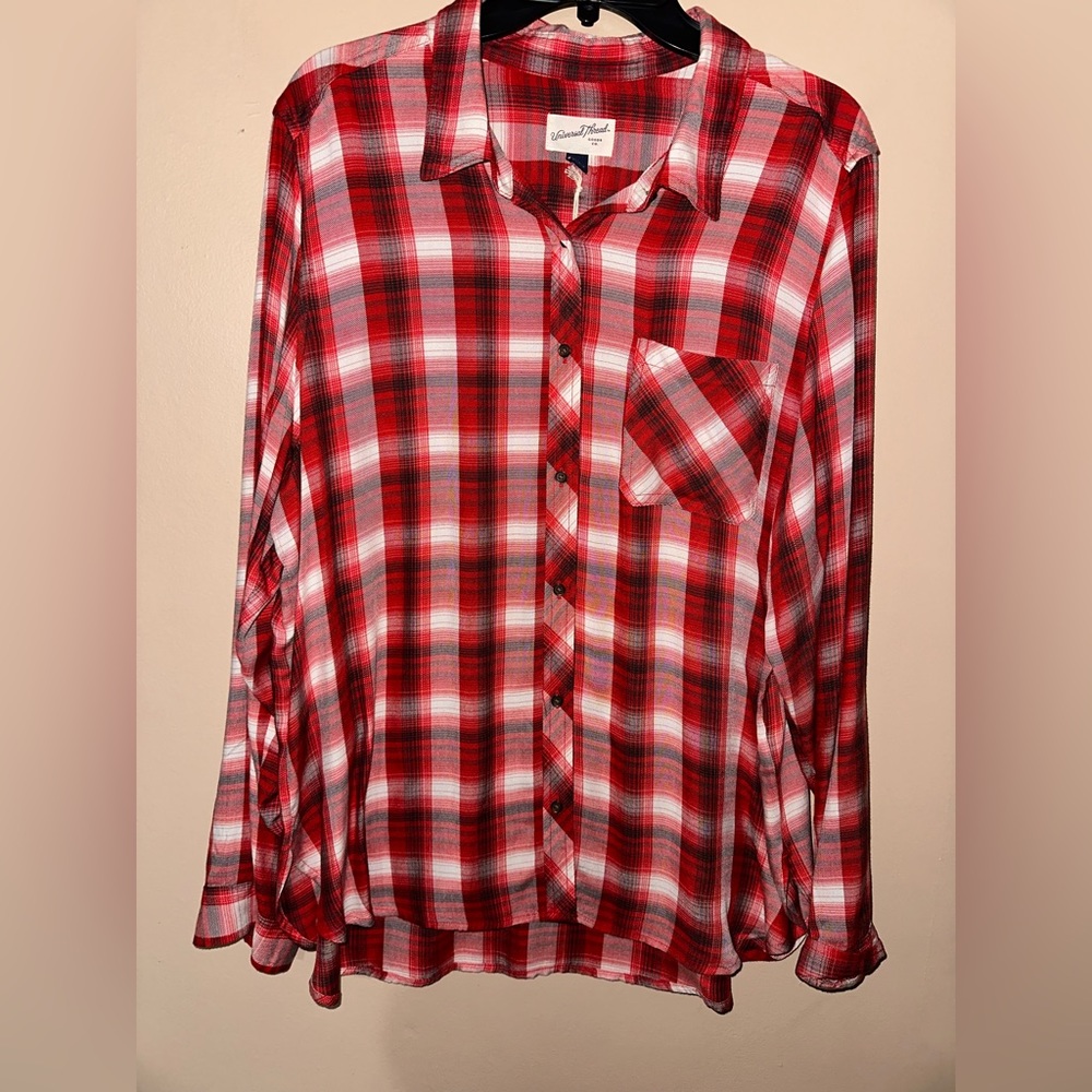 Cute plaid button down top from Universal Thread size XXL